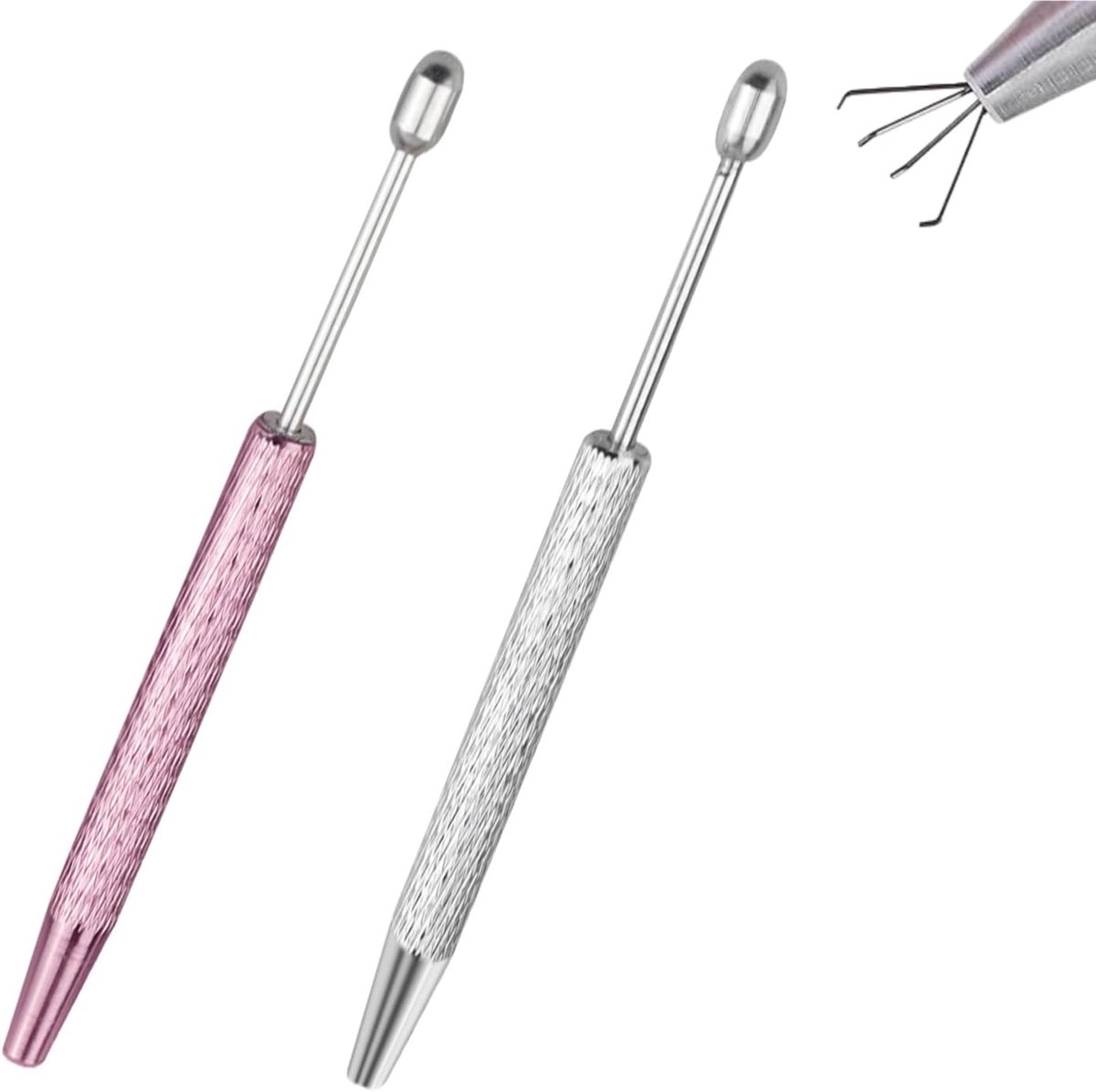 2 stuks roestvrij staal piercing bal grijper tool set, klauw pick-up voor sieraden, elektronica kleine onderdelen, roestvrij stalen piercings houder gereedschap voor kleine objecten