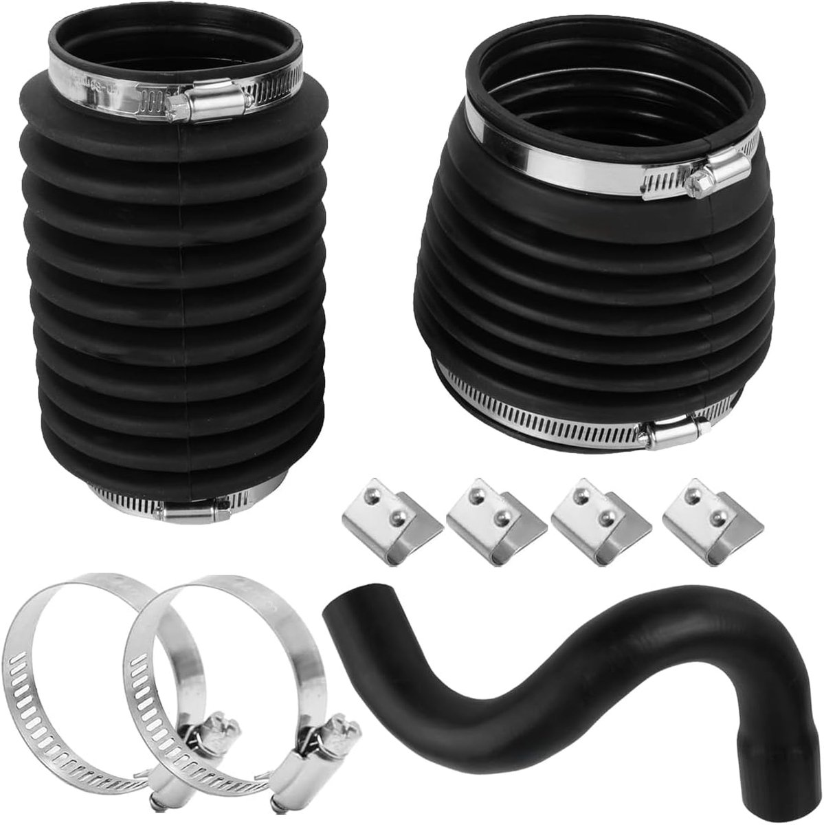 Kruiskoppeling en uitlaatbalg kits voor Volvo Penta Marine achteraandrijvingen AQ200 250 270 275 280 290, vervangt 875822 876294 876631 uitlaatbalg kruiskoppeling aandrijfbalg service met slang