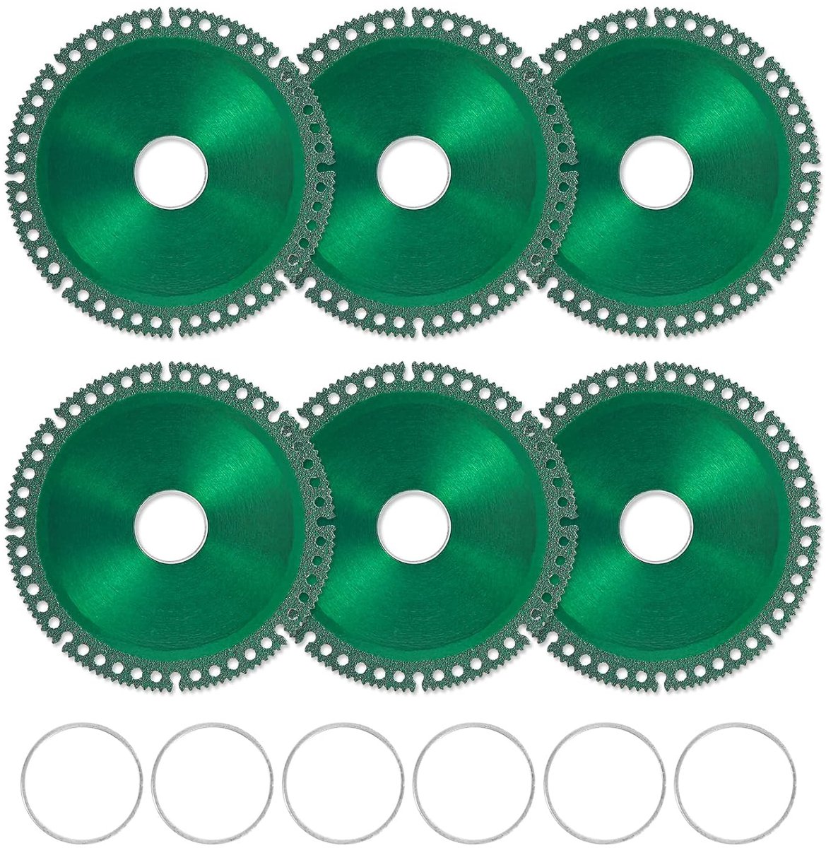 6 Onvernietigbare Schijf voor Grinder, 10cm Diameter Onvernietigbare Schijf Composiet Multifunctioneel Snijzaagblad voor Vlotte Snijden, Afschuinen, Malen van Alle Materialen