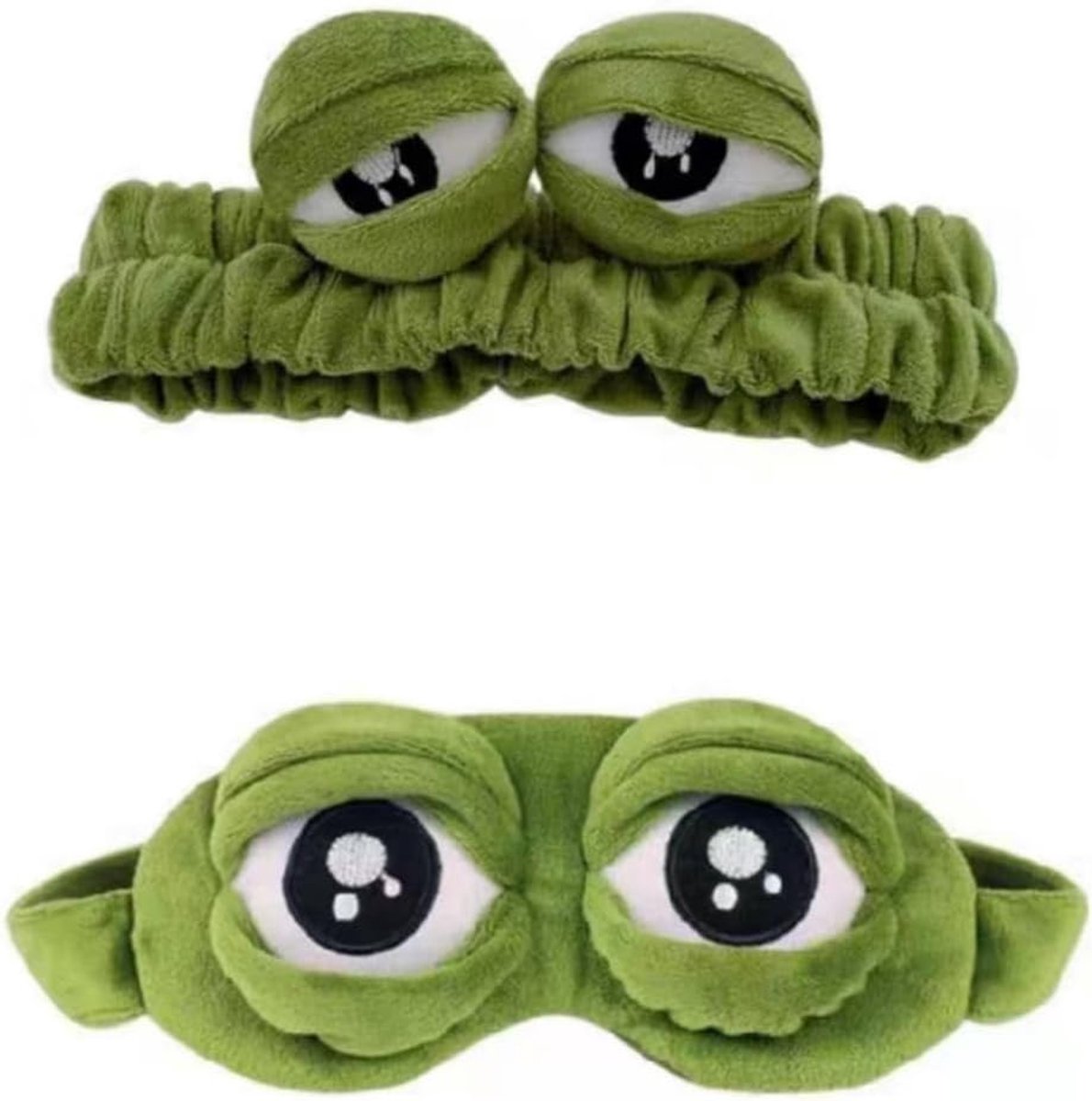 slapen oogmasker, kikker haarband, voor het wassen van het gezicht, sport, schoonheid.