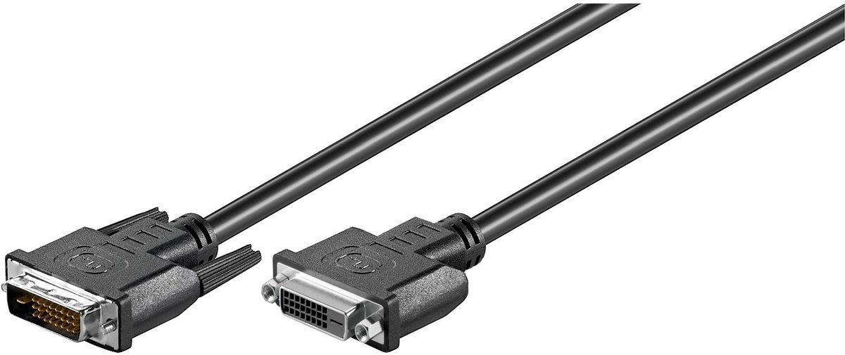 Image of Goobay DVI-D Full HD verlengkabel Dual Link, 2 m, vernikkeld