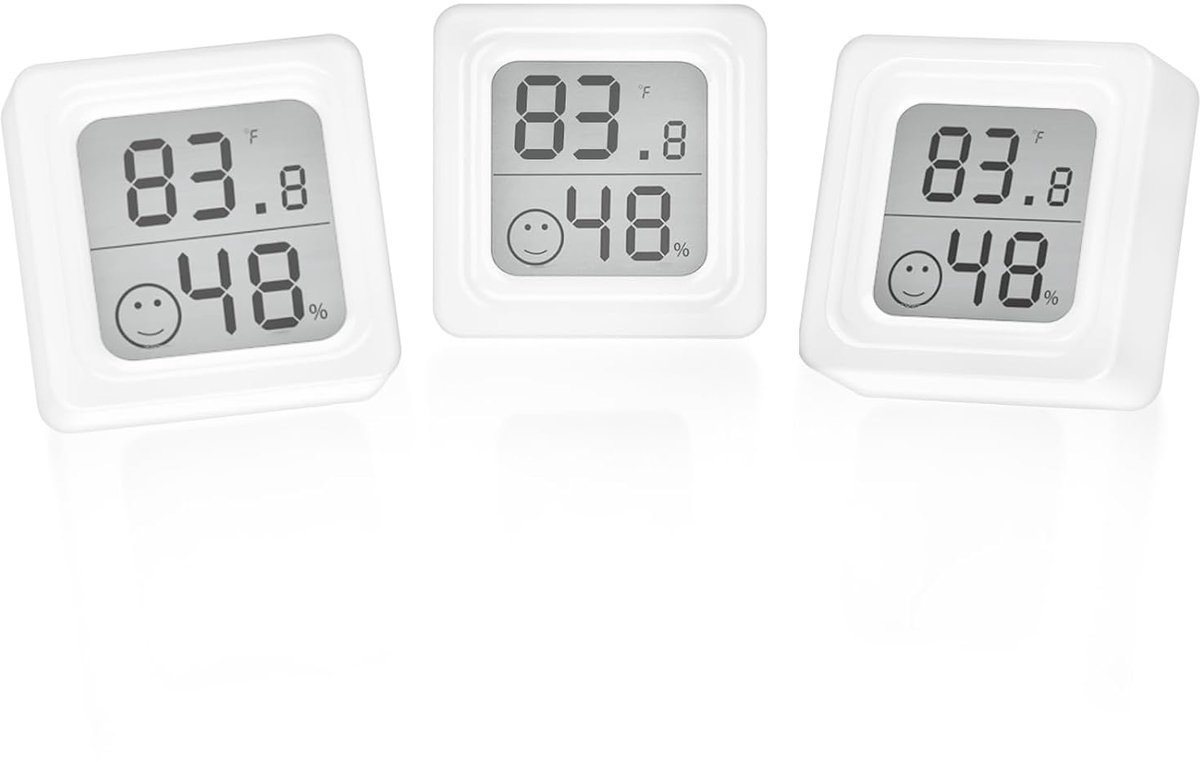 3 stuks ARCELI thermometer indoor hygrometer digitale mini LCD thermometer kamerhygrometer thermometer thermometer thermometer leuke wandthermometer