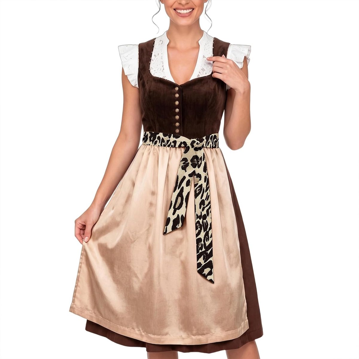 Elegant bierfeestschort voor cosplay en themafeesten, upgrade van de tuinkleding voor rollenspellen