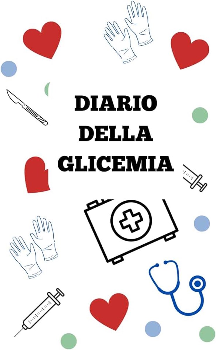 Della Glicemia: Diario della glicemia per diabetici | Quaderno del diabete per controllo glicemia | Formato A5 | 2 anni