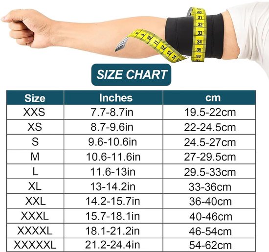 2 stuks compressiearmen, onderarmbandage, glucosesensor, bescherming armband Libre, Medtronic, Dexcom of Omnipod, comfortabele herbruikbare diabetische band (XL, zwart) — afbeelding 4