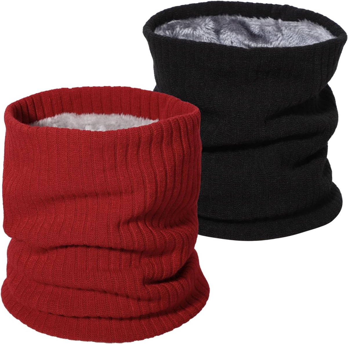 2 stuks halsdoek, uniseks, dik, voor de winter, warm, bivakmuts voor fietsers, motorfiets