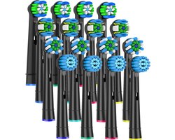 Vervangende opzetborstels voor Oral B - 16 stuks elektrische tandenborstelkoppen voor Oral B Triumph/SmartSeries/Vitality/Pro-Health Power/Professional Care/Advance Power/Sensitive/Dual Clean Series