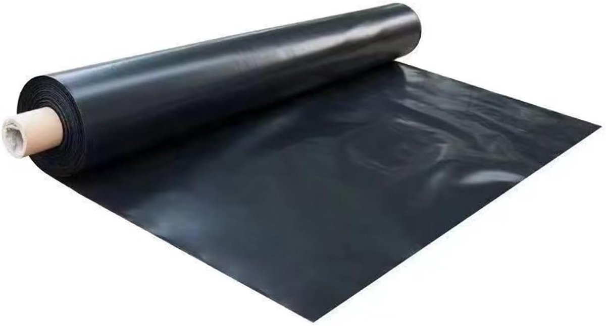 2 m x 4 m zwarte polyethyleen plastic platen, 800 g verdikte tuin groeien polyethyleen afdekplaten voor tuinieren isolatie en gebouw puin bescherming