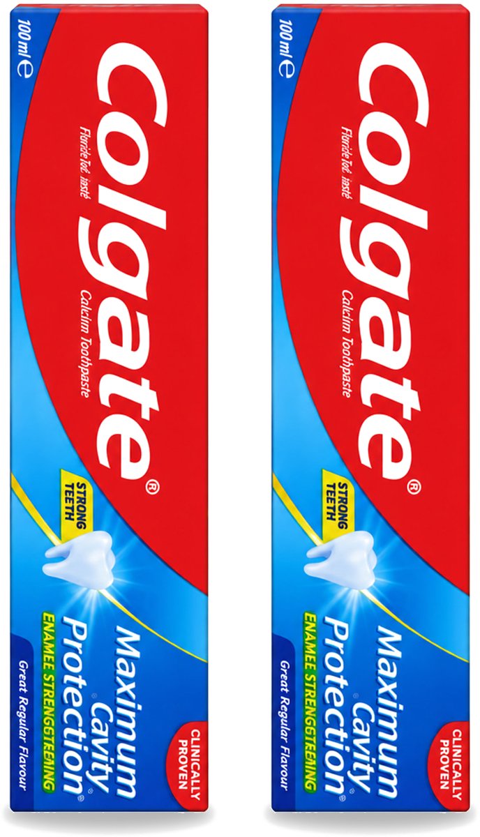 2 x Colgate - Maximum Cavity Protection - Tandpasta - 100ml - Voordeelverpakking - 2 stuks
