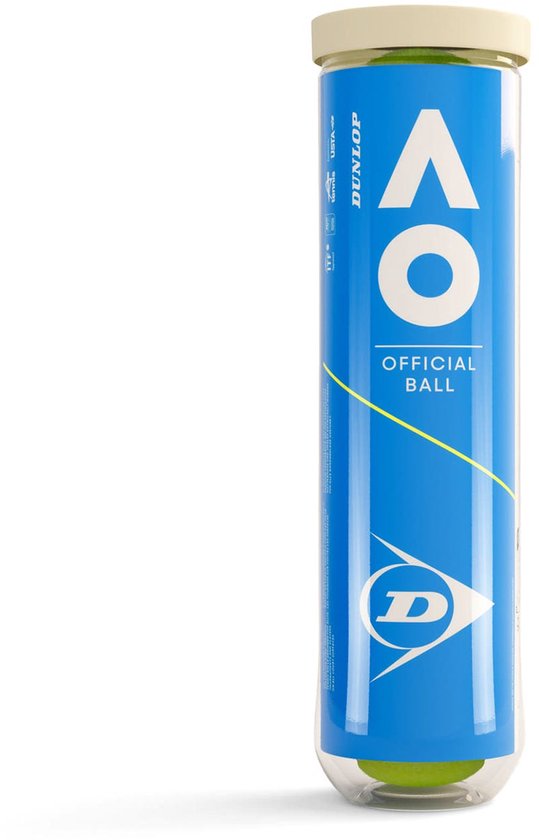 Dunlop Australian Open : 4 Gele Tennisballen