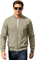 Heren Vest Beige – Licht Gewicht Jas – Dunne Tussenjas