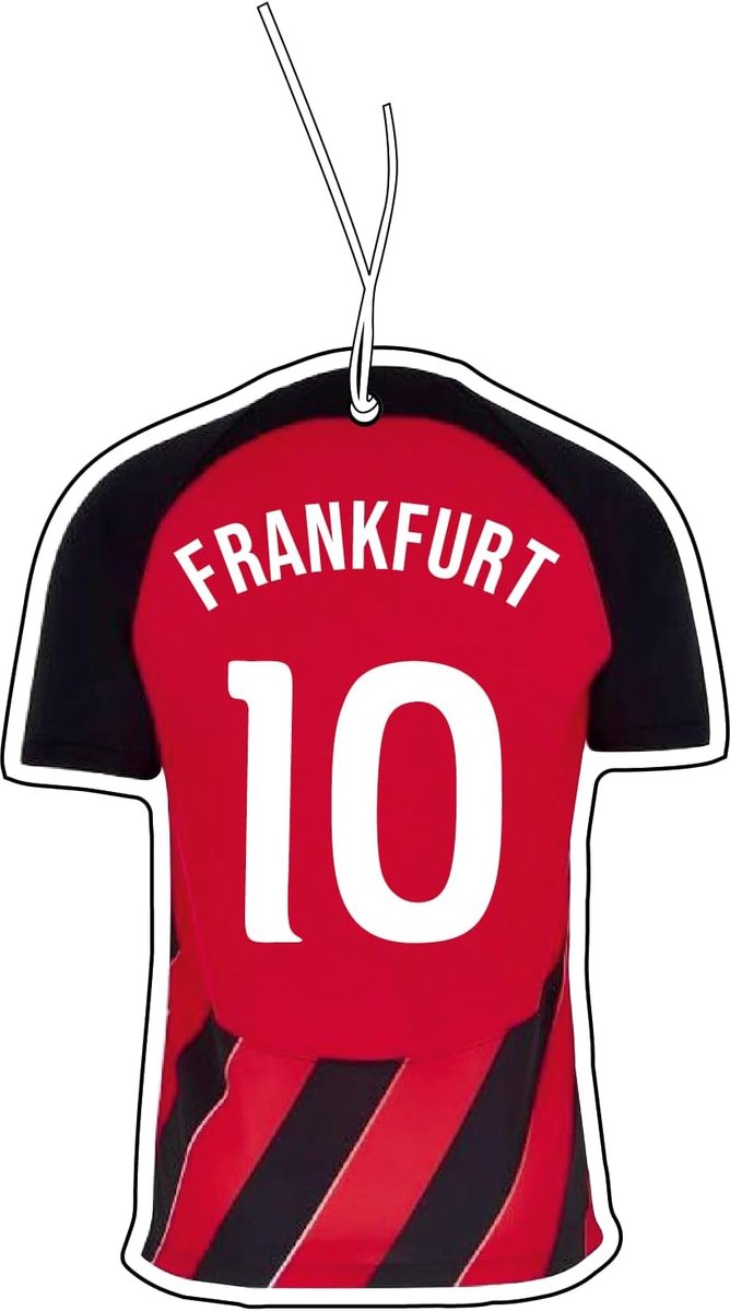 2 x Frankfurt voetbalshirt geurboom auto, geurdispenser, geurboom auto tuning, car air freshener, geurhanger auto, geurboom-set auto