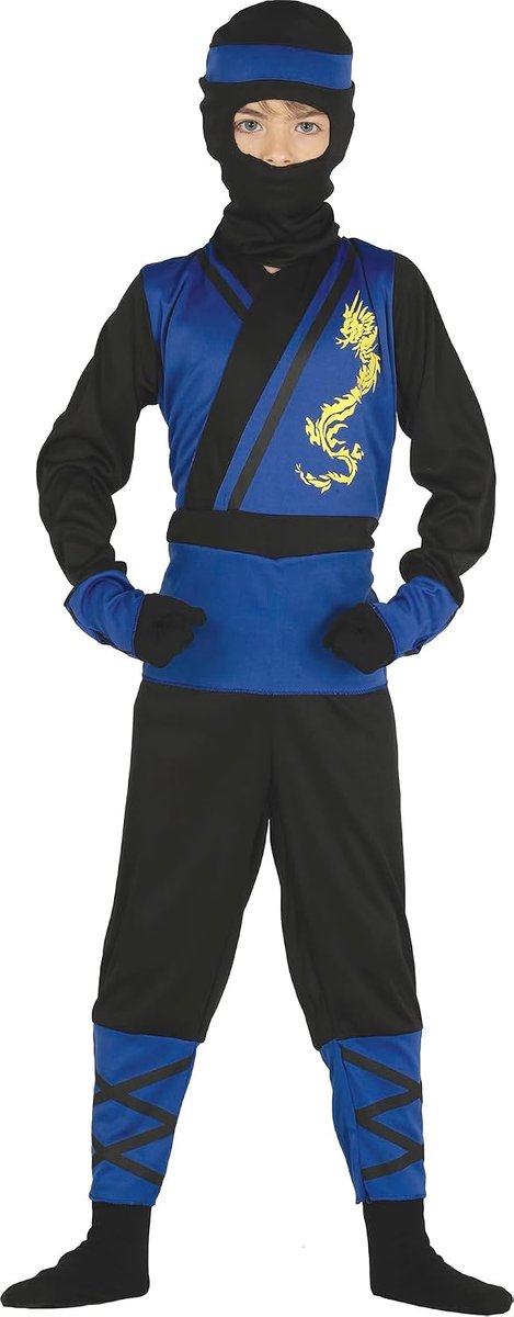 Ninja-kostuum, blauw
