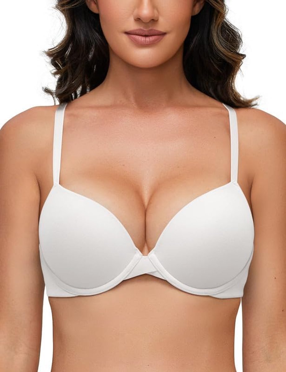 Superpush-Up BH Voor Dames Met Beugel, Extreem Naadloze T-Shirtbeha, Comfortabele Gevoerde BH, Bodymake-Up Voor Kleine Borsten