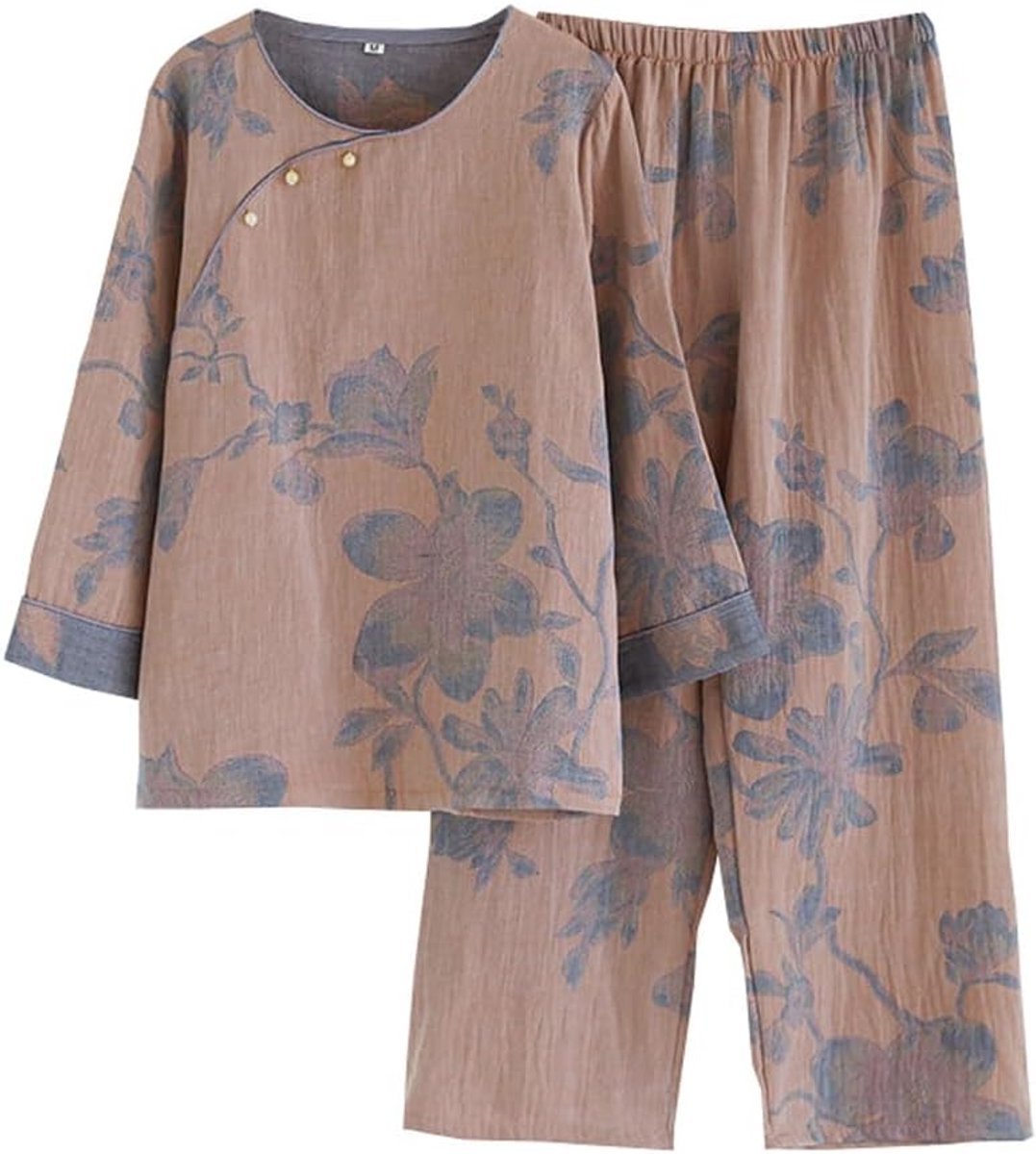 Weave Pyjama Set Dames Hanfu Japanse Kimono Pyjama Pak
