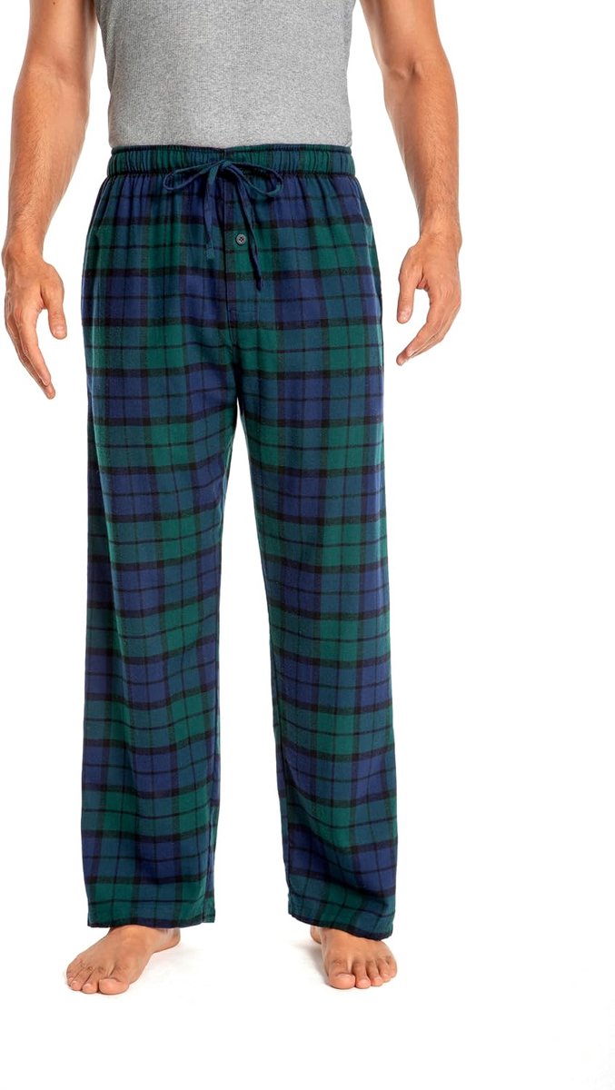 100% Katoen Flanel Comfortabele Pyjama/Lounge Bottoms Met Zakken
