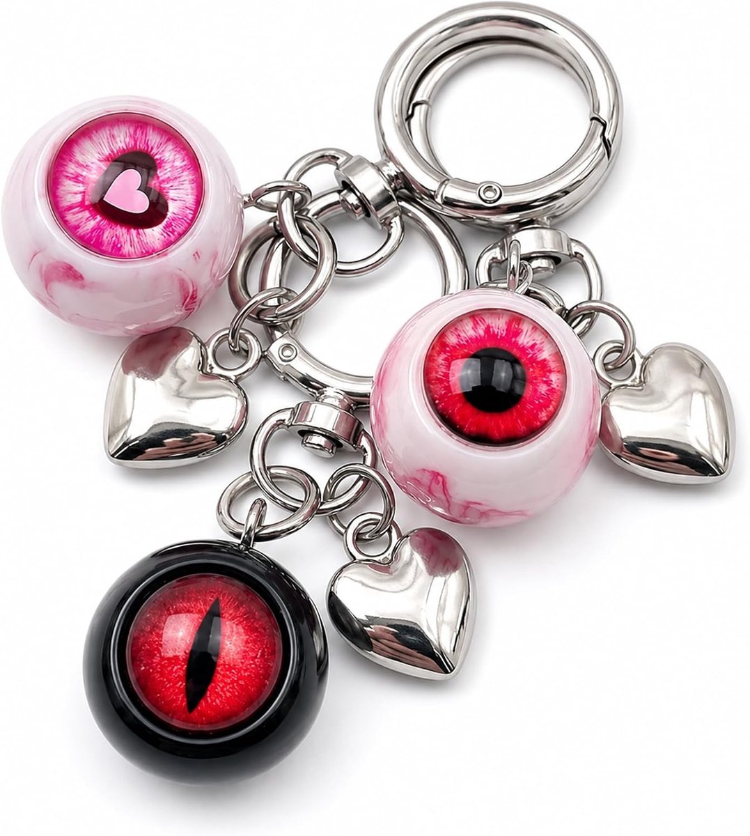 enge oogbolsleutelhanger, gotische decoratie, tassenhangers