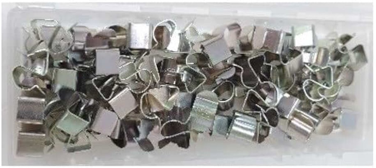 Clips voor kabels. 14x12mm grijs.