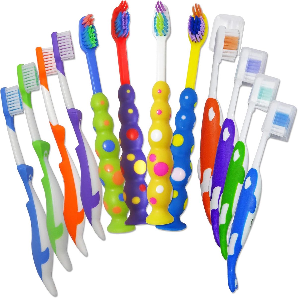 ~ bulkverpakking van 12 handtandenborstels voor kinderen (klassieke set)