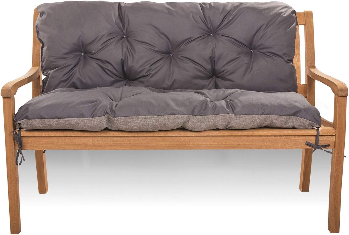 2/3-zits, zitkussen voor tuinschommel, zitkussen, bankkussen, gordijn, zitkussen voor binnenbank, zitkussen voor tuinbank (170_x_50_50_50_cm, antraciet)