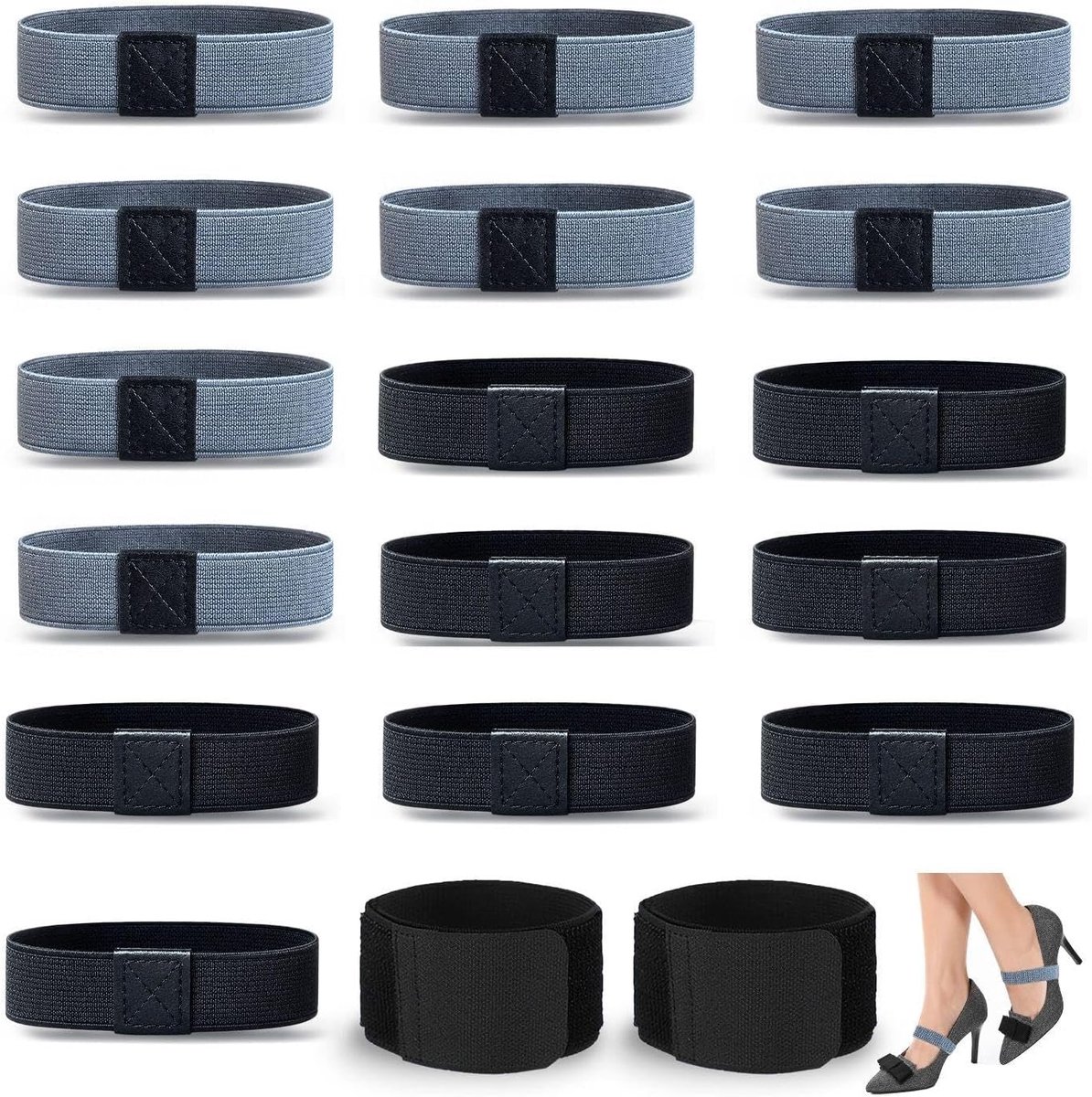 16Pcs Bevestigende Riem, 2Pcs Bevestigende Riem, De Versterkingsriemen Van De Voetbalschoen, Openluchtspelbescherming, Regelbare Elasticiteit, Opleidingsmateriaal Voor Jonge Geitjes.