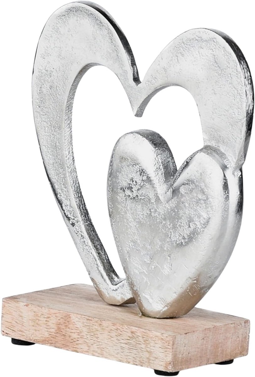 Decoratief figuurtje, decoratief object, zilver, Amour -14-