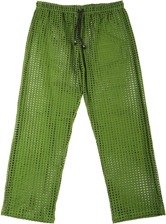Fashion Mens Interest Hollow Sexy Mesh Broek Mode Vrije Tijd — afbeelding 4