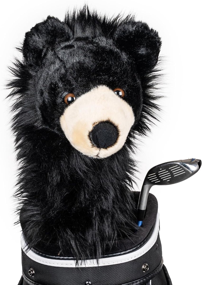 Bear Driver/Fairway Houten Hoofd Cover - Zwart