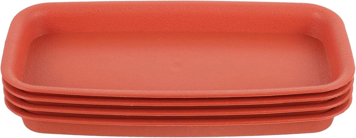 4 x schoteltjes voor planten | Outdoor ademende schotelbasis druppelplaten voor moestuin, kweekcontainer, balkon