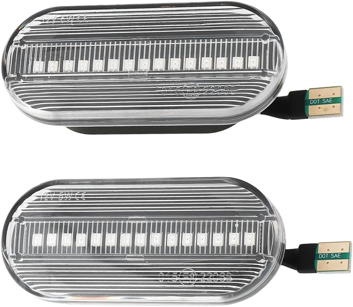 1 Paar Zijknipperlichten Lamp Compatibel met Volkswagen Golf MK4 1997-2000