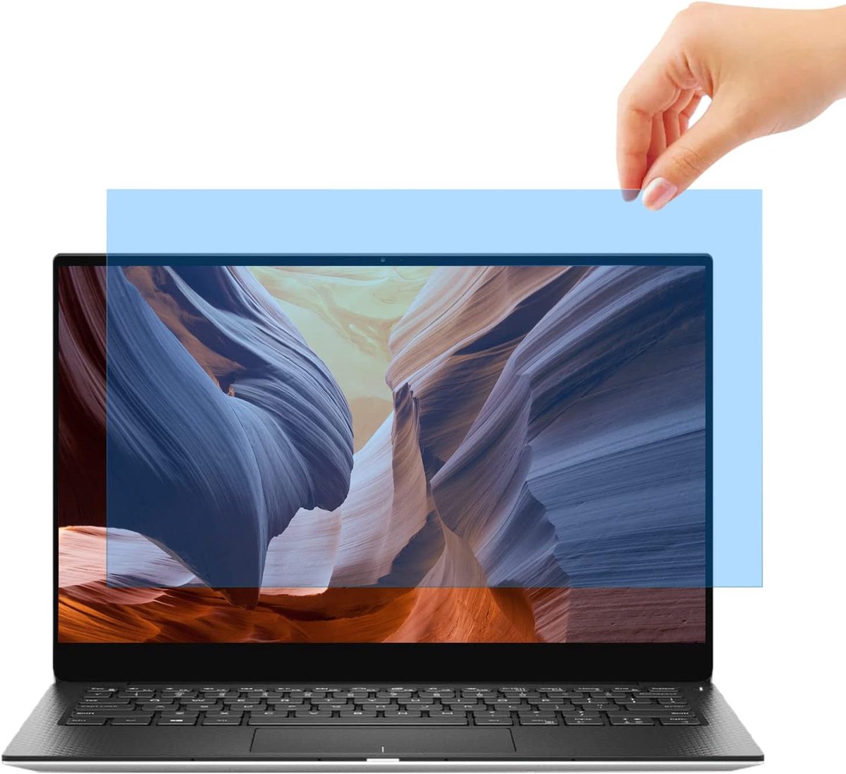 15,6" Laptop Premium Anti Blauw Licht Schermbeschermer, Anti-Schittering Filterfilm, Oogbescherming Blokkeert Overmatig UV Blauw Licht Schermbeschermer voor 15,6 Inch PC Laptop