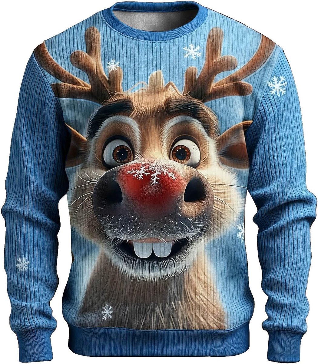 Geribbeld sweatshirt met capuchon zonder capuchon, lange mouwen, zachte en comfortabele trui met ronde hals, ideaal voor de winter