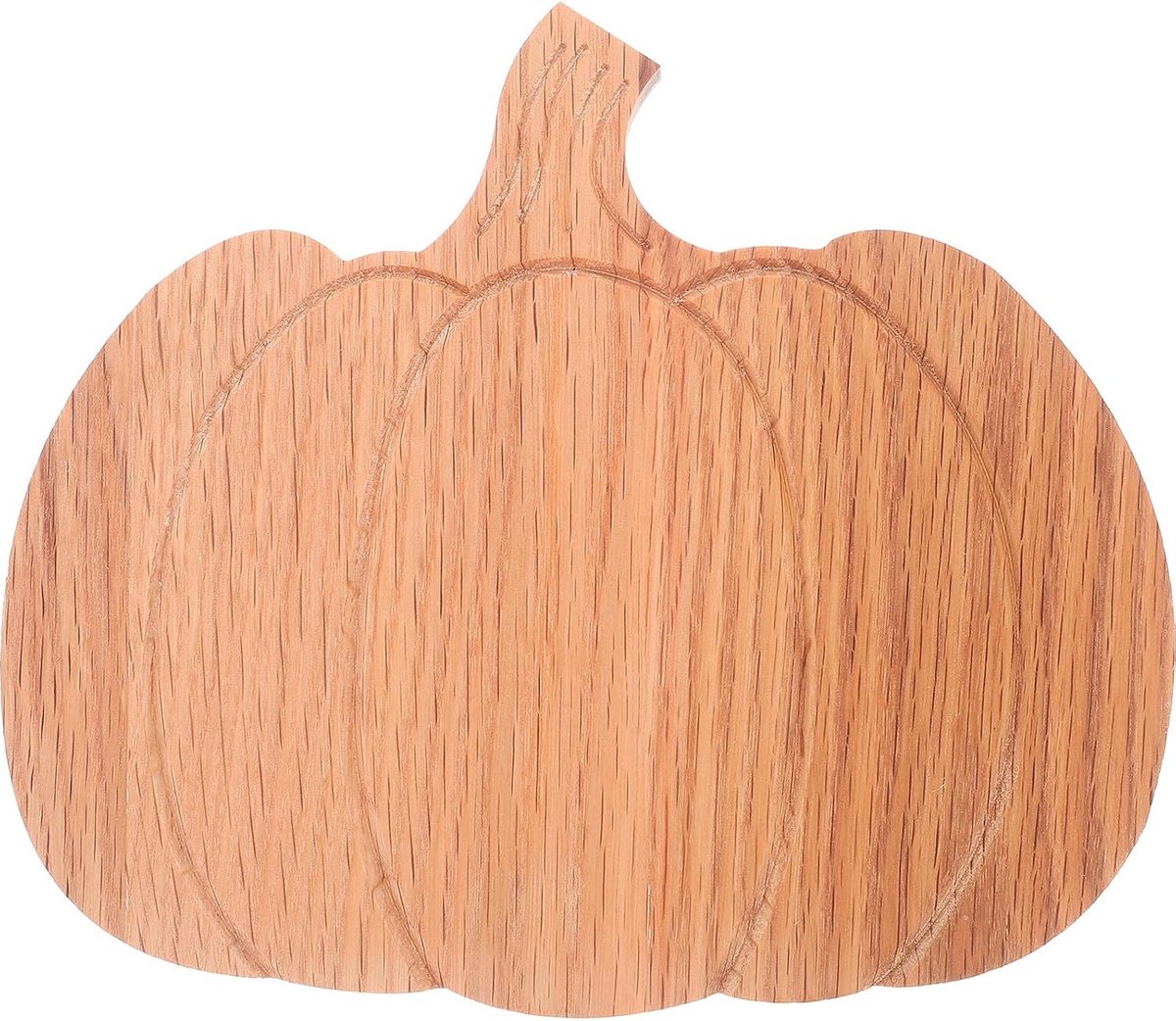 Pompoenvormig Houten Snijplank van Eikenhout met Rustieke Uitstraling Multifunctioneel voor Snijden Serveren van Groenten Kaas voor Halloween Herfstdecoratie