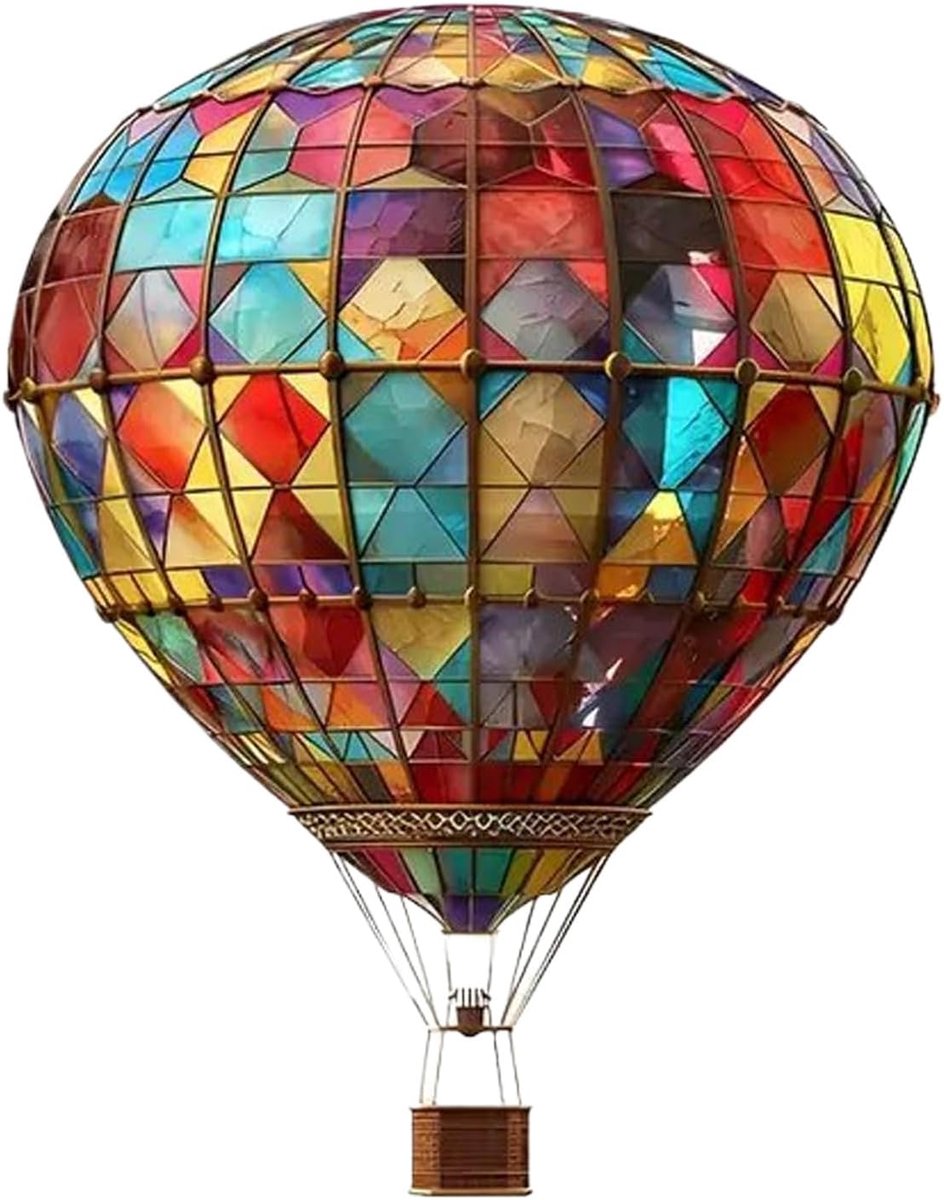 Zonnevanger voor buiten, zonnevanger, platte acryl heteluchtballon, decoratie voor auto, tuin, Pasen, verjaardag, buiten, badkamer, kerstdeur, zomer, huis