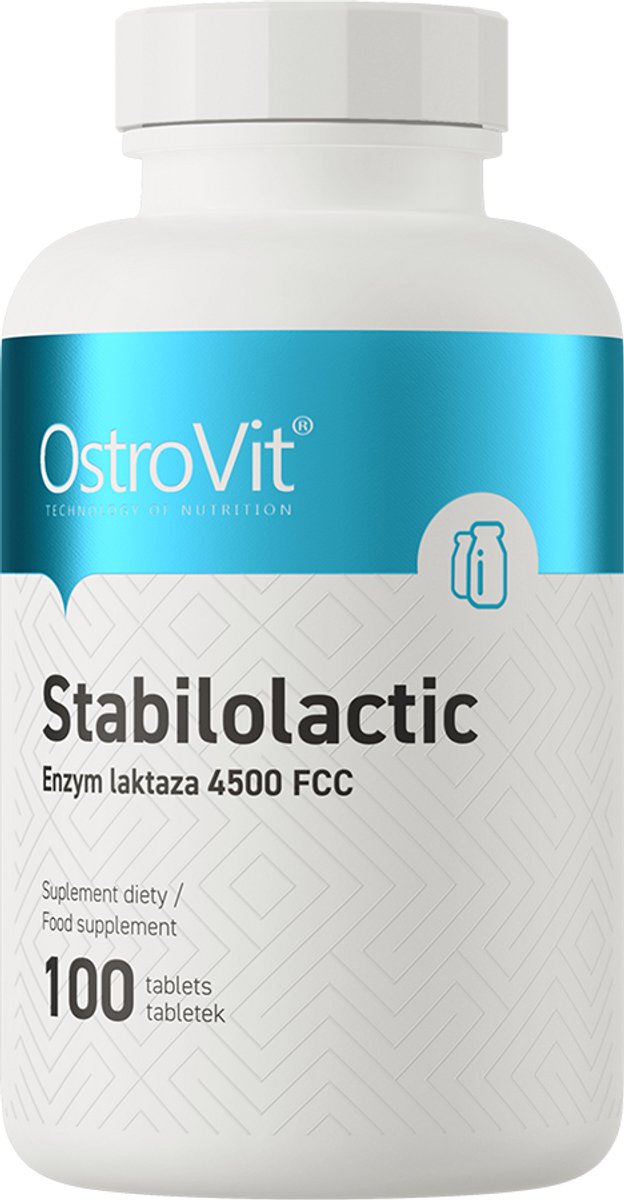 OstroVit Stabilolactic – Voedingssupplement – Lactase – Vegan – 100 tabletten