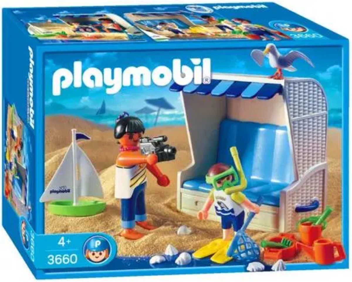 PLAYMOBIL 3660 – Strandstoel met Vakantiegangers – Speelset