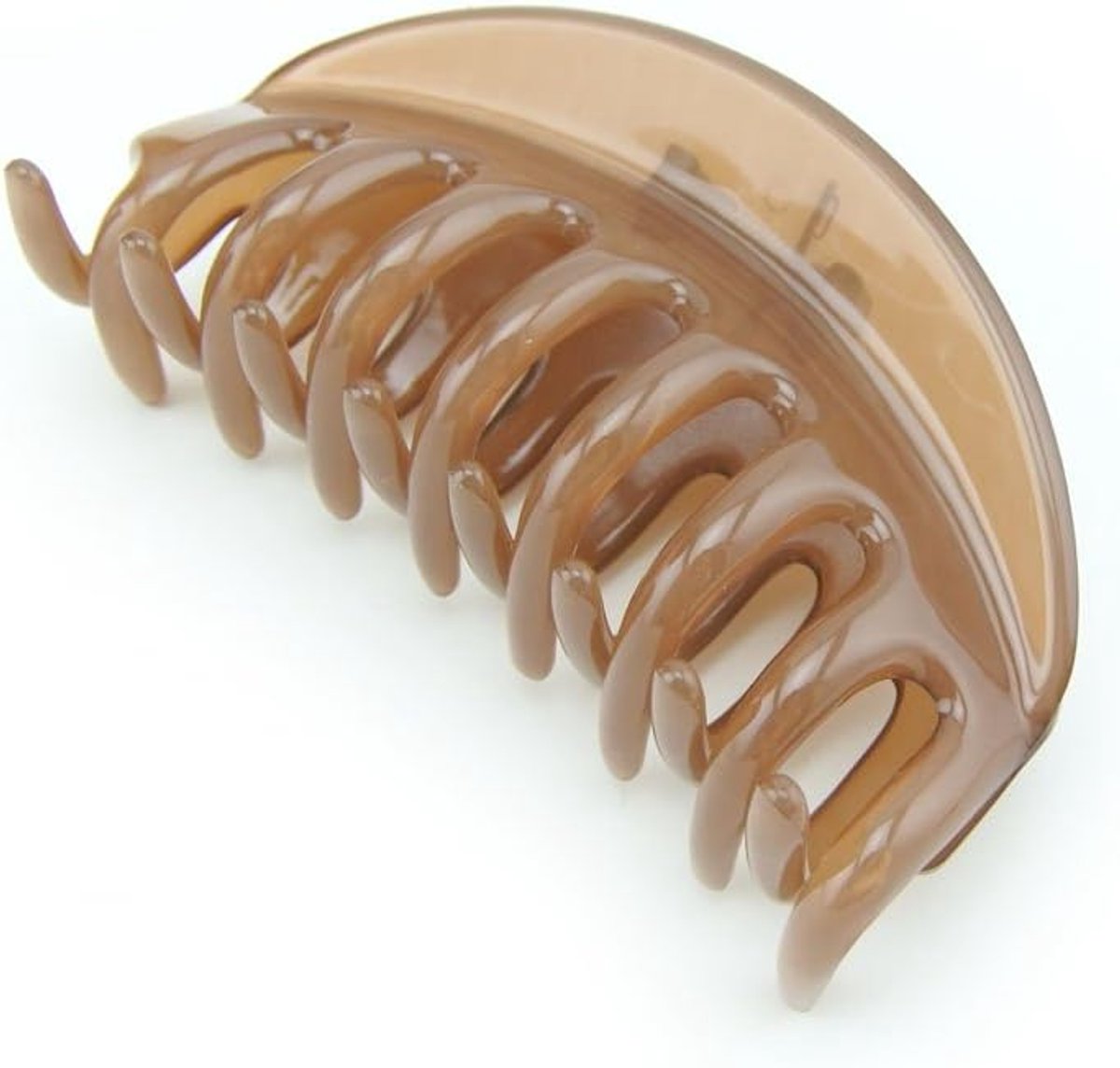 Mooie haargrijper clip voor vrouwen meisjes (D75) (bruin)