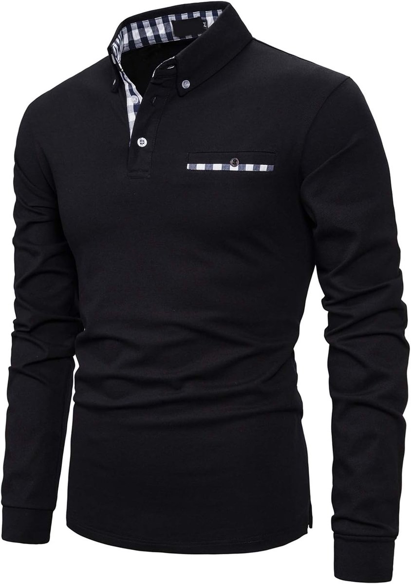 Poloshirts voor mannen en volwassenen lange mouwen tops golf T-shirts