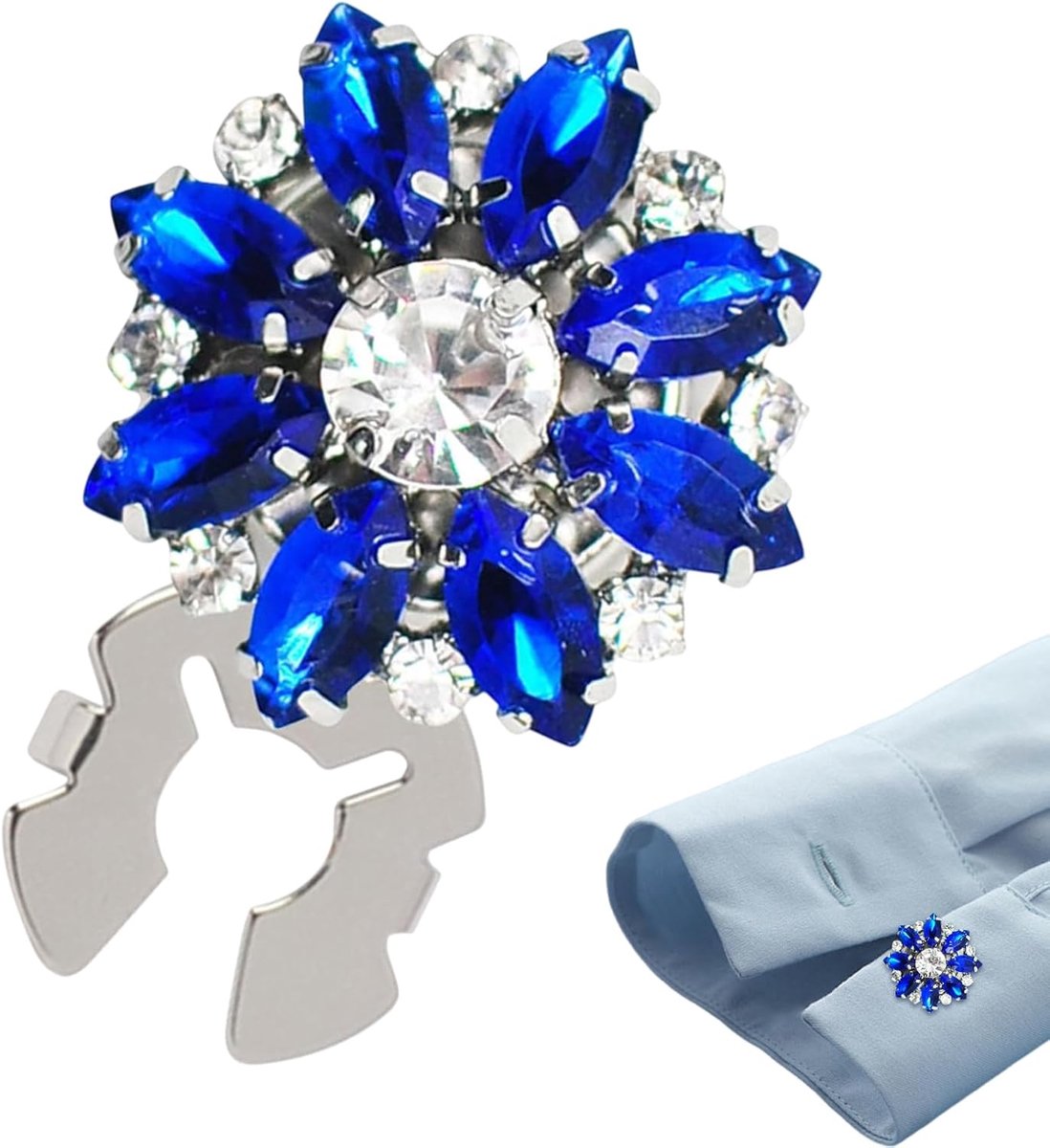 Knoophoezen voor dames, strass-knopovertrekken | glanzende kristallen versieringen manchetknopen met knopafdekking | formele evenementenaccessoires, modieuze mouwknopclips voor dames