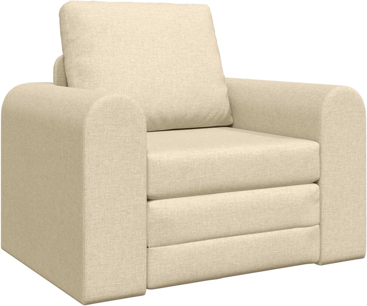 Slaapbank, 2-in-1, crème, 98 x 71 x 83 cm, stof, slaapbank, dagbed, slaapbank voor woonkamer, logeerkamer, kleine woningen