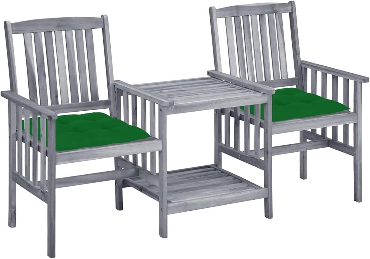 Tuinmeubelset, tuinstoelen met tafel en kussen, massief hout, acacia, 8#, tuin, eetkamer, stoelen voor buiten, terras, eettafels
