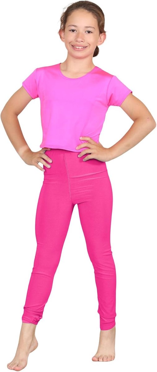 Leggings voor meisjes, hoogwaardige meisjeslegging, stijlvol, duurzaam, functionele turnlegging, meisjes, ideale rekbare skinny zomerlegging voor meisjes