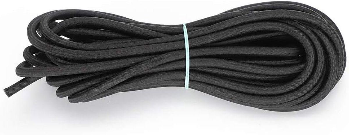 7mm 10m .8ft Kleding Rond Elastisch Touw Koord Sterke Elasticiteit Kleding DIY Zwart voor volwassenen en kinderen