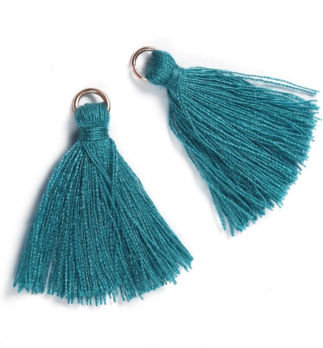 50 stuks mini-kwasthangers, 3 cm, katoen, franjes, kwastjes, armband, sleutelhanger, knutselen, kwastjes voor oorbellen, sieraden, tassen, bladwijzers, doe-het-zelf handwerk, accessoires,