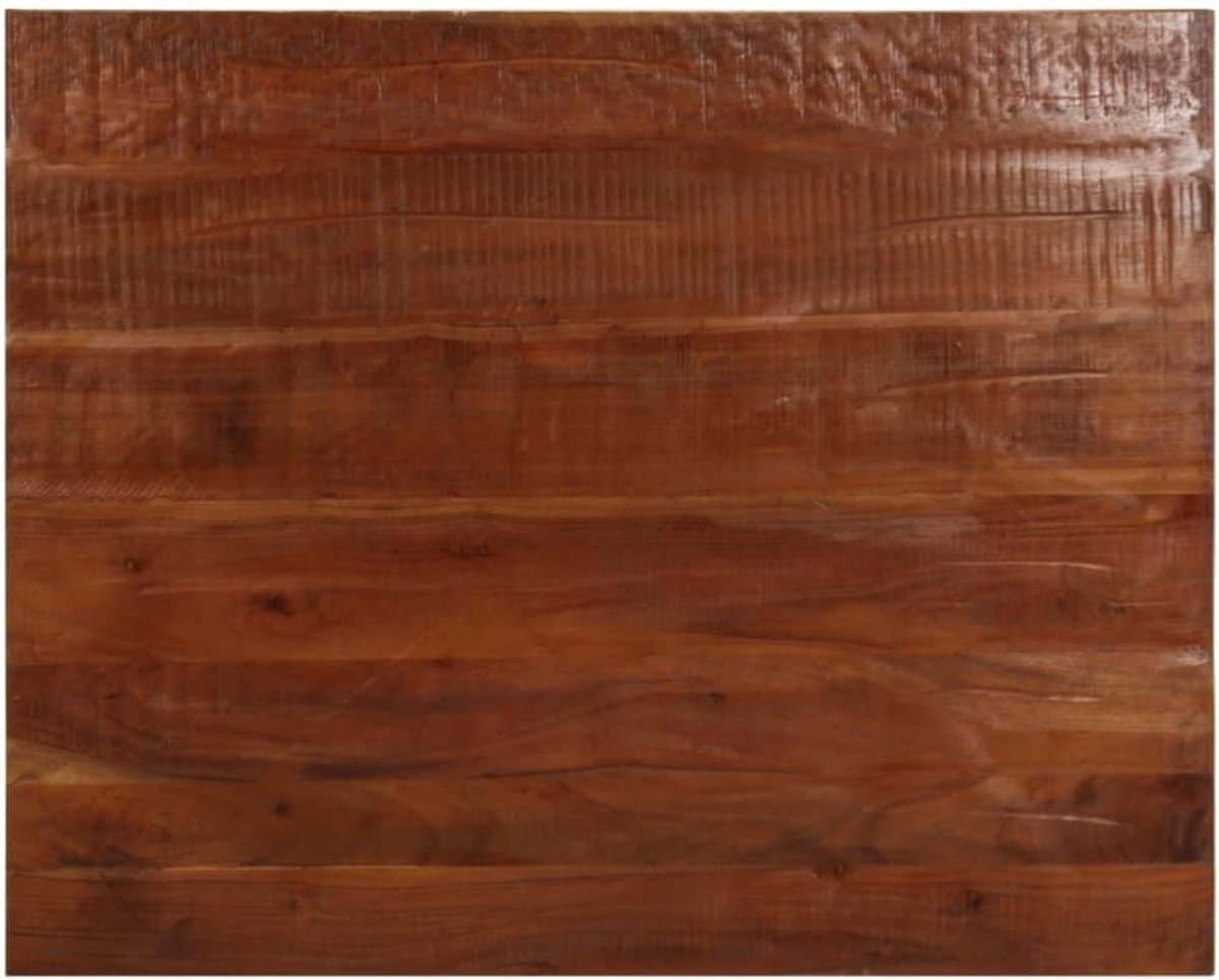 Vervangingsplaat voor tafel, houten tafelblad, eettafelblad, vervangend tafelblad, geschikt voor café, restaurant, hotel, eetkamer, 100 x 80 x 2,5 cm, rechthoekig, oud hout, massief
