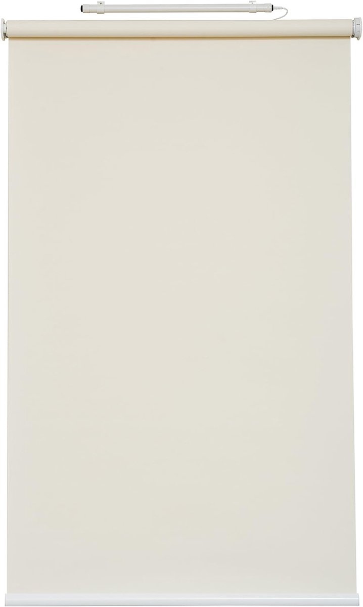 HWA31010 Batterijrolgordijn, verduisterend, PES, crème, 80 x 170 cm