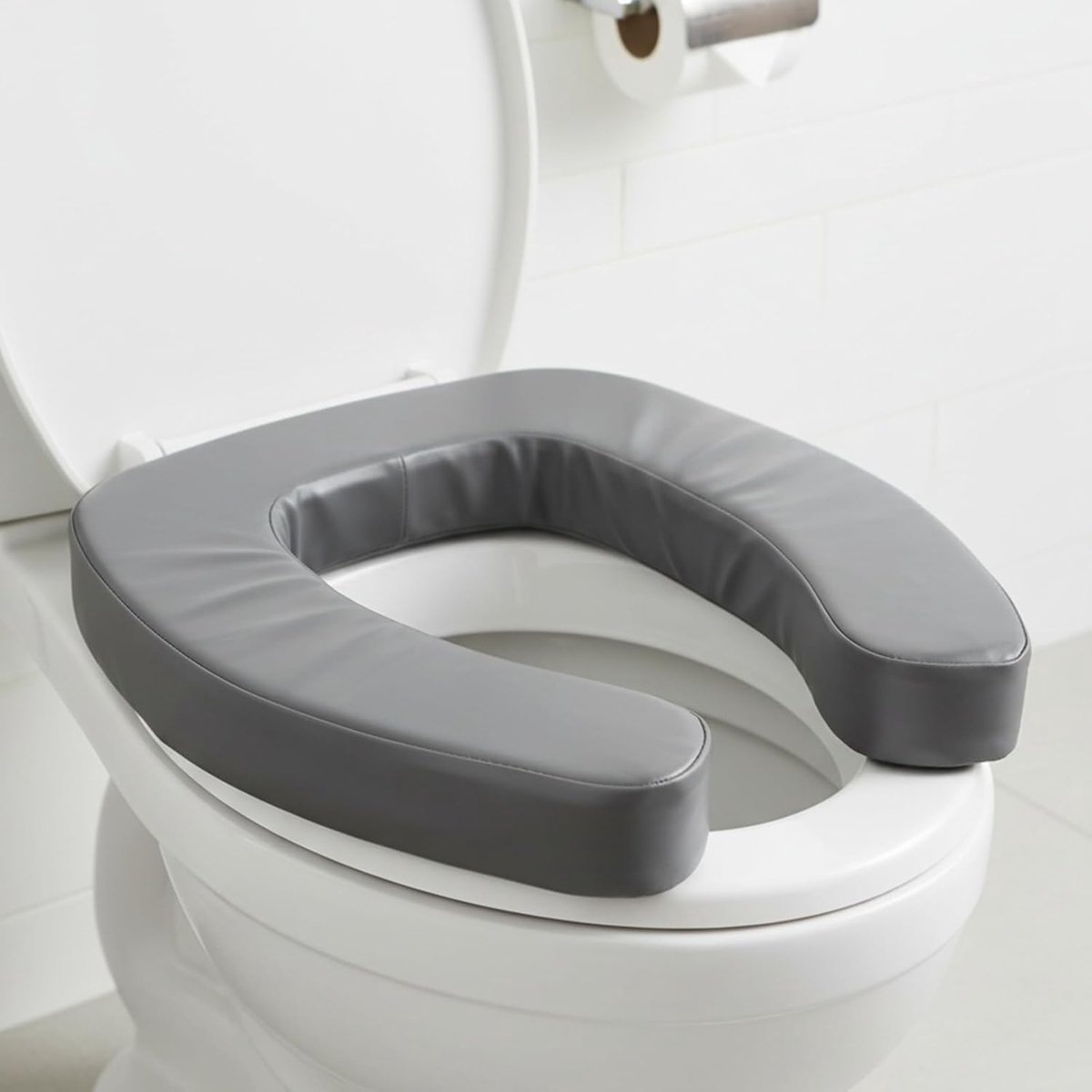 Wc-bril, waterdicht toiletzitkussen van schuim met hoge dichtheid, comfortabele sta-hulp, snelsluiting, geen loslaten, langzaam sluiten