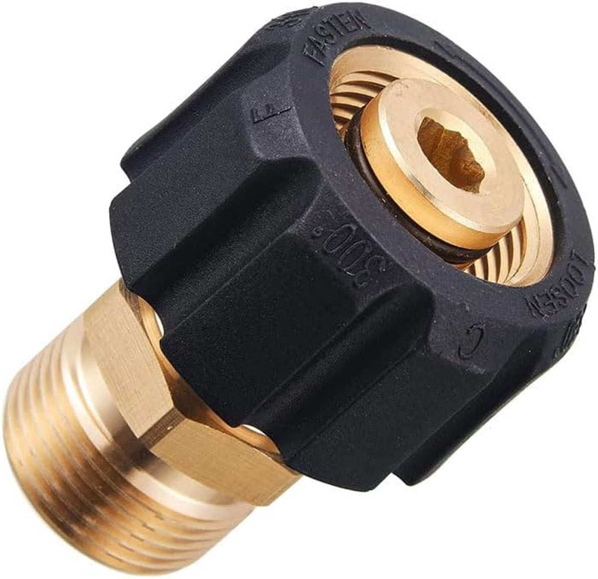 Hogedrukreiniger Slangadapter Set - M22 15mm Vrouwelijk naar M22 14mm Mannelijk - Messing - Snelle Koppeling