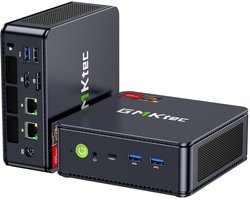 Mini Gaming PC Ryzen 5 7640HS - 16 GB DDR5 RAM - 512 GB PCIe SSD - AMD Radeon 760M - Windows 11 - Dual 2.5G LAN WiFi 6E - Triple 4K Display