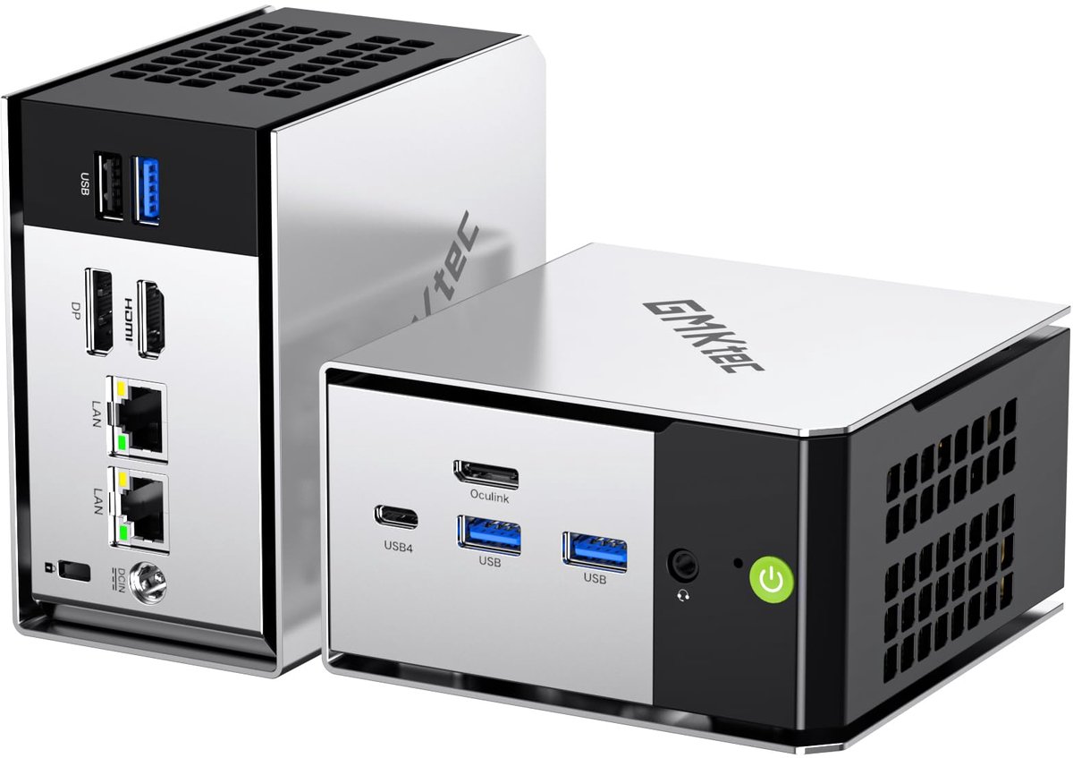Mini PC AMD Ryzen 5 PRO 6650H - 16GB LPDDR5 RAM - 512GB NVMe SSD - AMD Radeon 660M Graphics - Windows 11 Pro - Multimedia Desktop